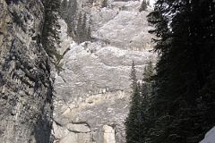 01 Banff Grotto Canyon Steep Cliffs In Winter